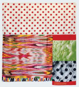 Quintessential Texas-born Robert Rauschenberg’s “Samarkand Stitches #VII,” 1988, a lively screen print with mixed media, is also in the revitalized Lancaster’s art collection.