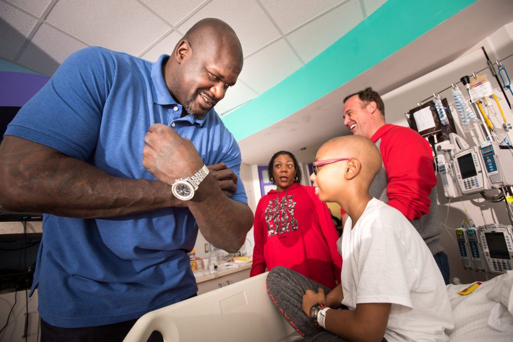 Shaquille O'Neal, pictured here in 2018 at  Texas Children's Cancer, headlines  the TEACH dinner on November 12. 