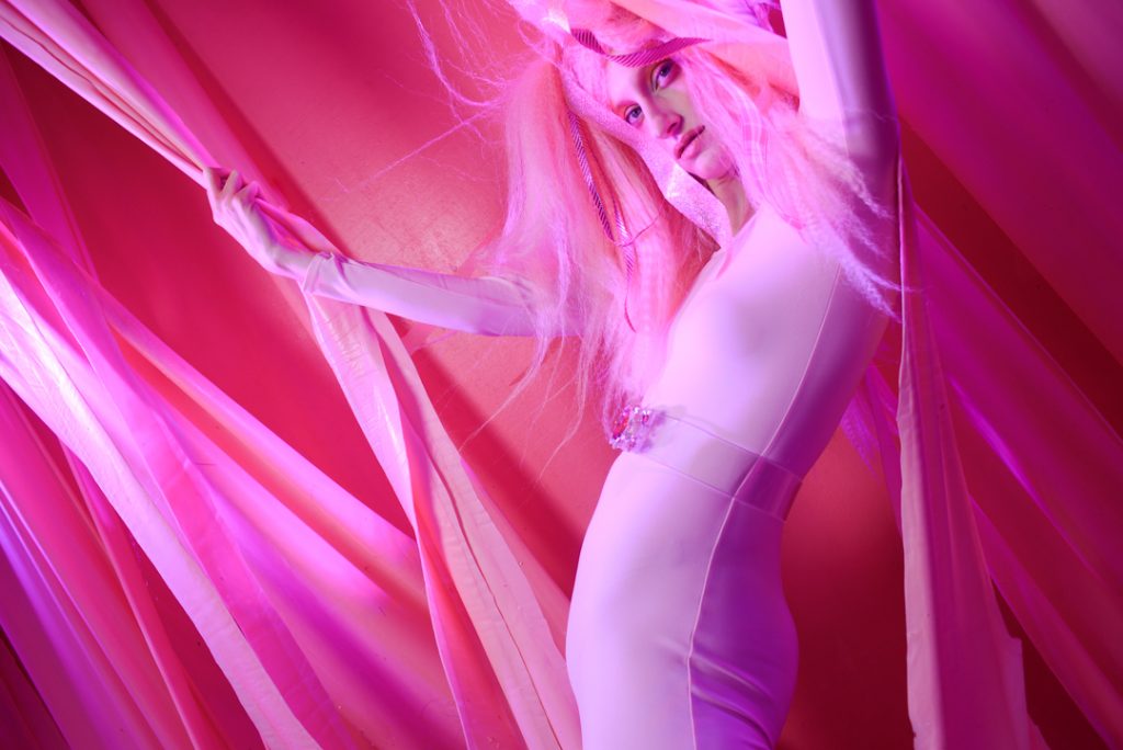 Bubble gum-inspired photo op.