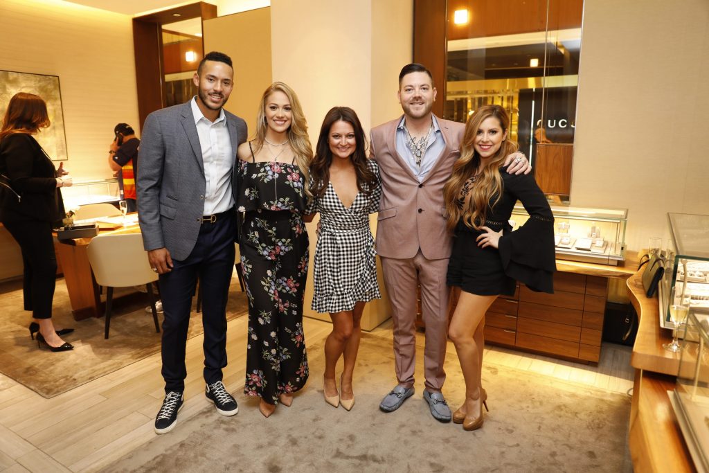 Carlos Correa and His Future Wife Enjoy a Jewelry Store Night Out: Houston Astros Star and David