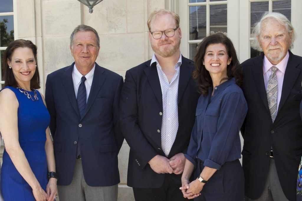 Guest authors Christina "CK" Kerley, Governor John Kasich, Jim Gaffigan, Candice Millard and Clive Cussler (Photo by Jenny Antill.)