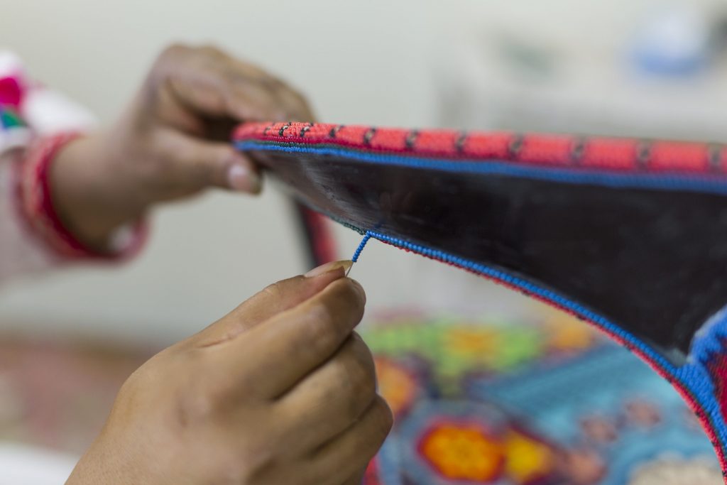 Artisan with in Roche Bobois' L'Artesania de Vivre Project