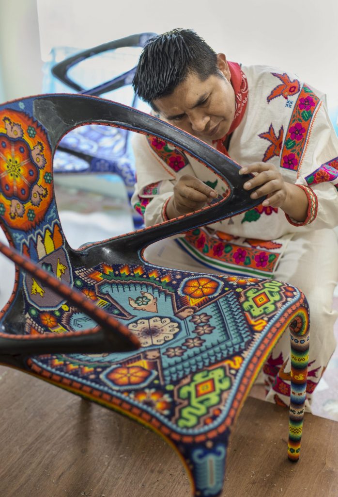 Artisan with in Roche Bobois' L'Artesania de Vivre Project