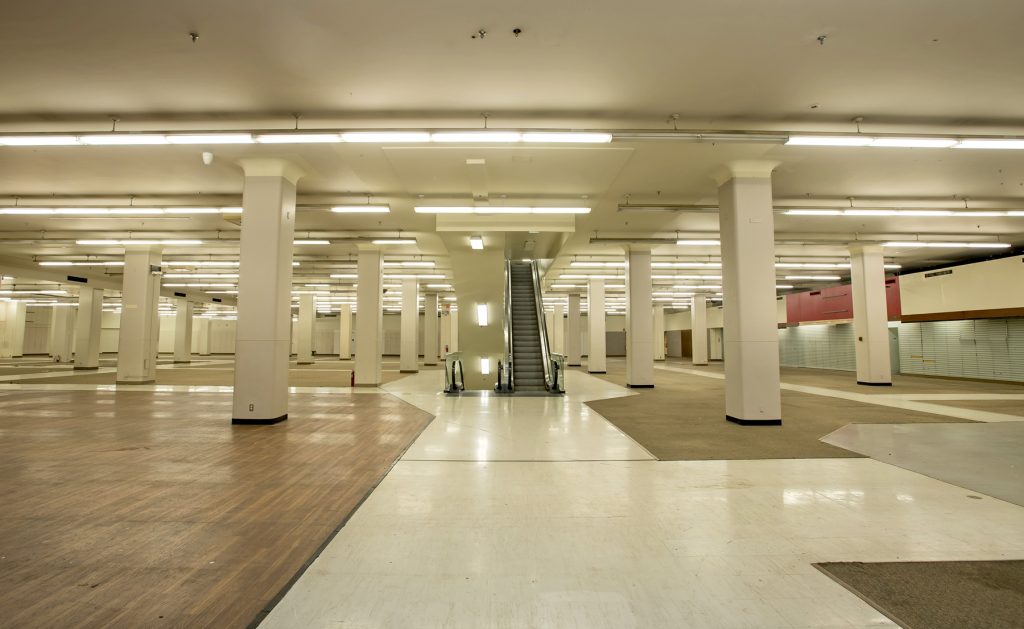 The historic Sears building will be the anchor of Midtown's upcoming 9.4-acre innovation district. (Photo by Tommy LaVergne/Rice University.)