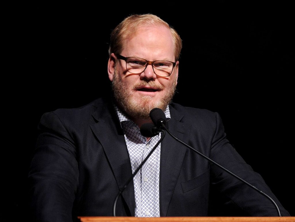 Jim Gaffigan shared a lot of over-the-top jokes about cheese. (Photo by Dave Rossman.)