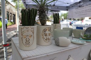 Succulents featuring LemonGlaze handmade ceramics