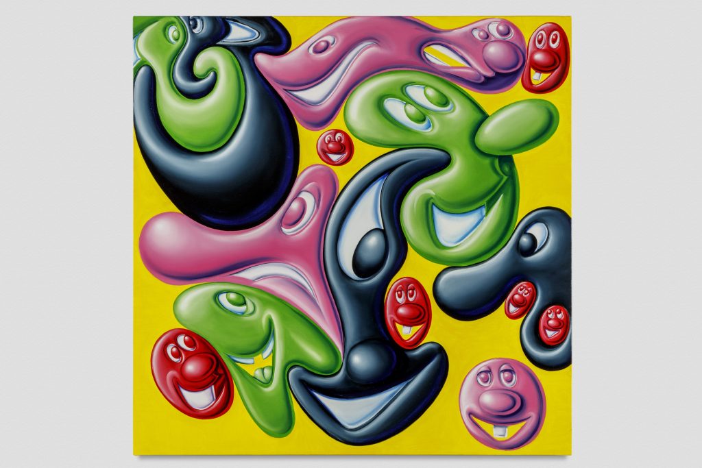 Kenny Scharf's "Globzerino," 2018, bearing his trademark characters, is among the headlining lots at MTV RE:DEFINE. (Photo Joshua White)