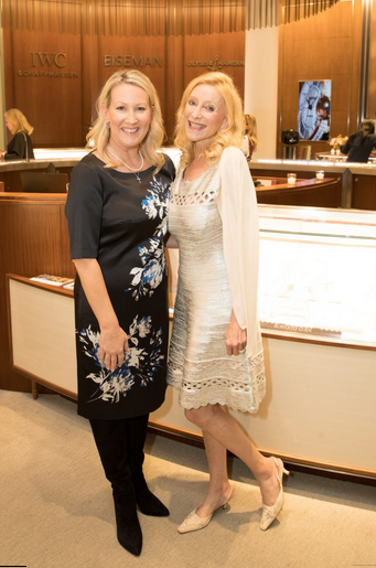 Event chair Lisa Singleton and Anne Davidson at the 2018 Salvation Army Women's Auxiliary Fashion Show and Luncheon kick-off party