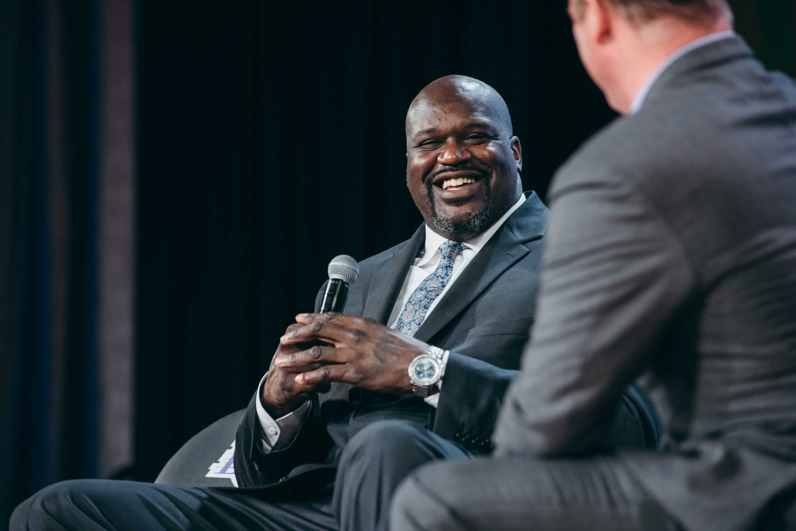 Shaquille O'Neal always makes a big impression. He's a friend of new University of Houston athletic director Eddie Nunez.