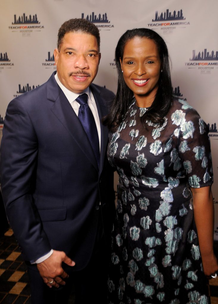 Winell and Doug Herron at the Teach For America "Realizing One Day" 2018 Benefit Dinner at the Royal Sonesta Hotel Thursday March 29,2018. (Dave Rossman Photo)