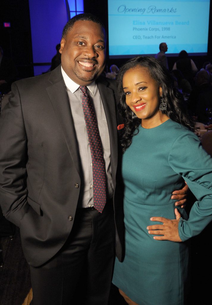 Regina and Ronald Jackson at the Teach For America "Realizing One Day" 2018 Benefit Dinner at the Royal Sonesta Hotel Thursday March 29,2018. (Dave Rossman Photo)