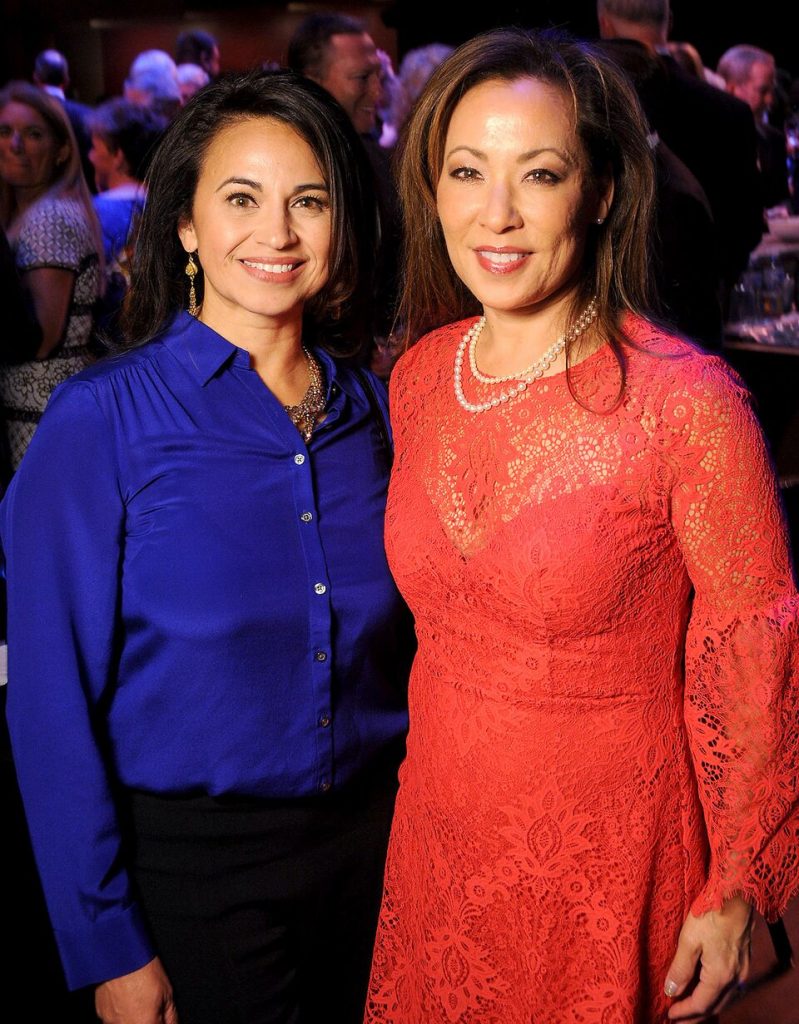 Terri Ebel and Pat Mitchell (Photo by Dave Rossman.)