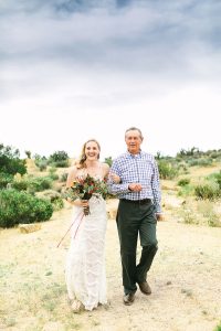 The bride’s dad, Don Ford, gave her away. (Photo by Mary Costa)
