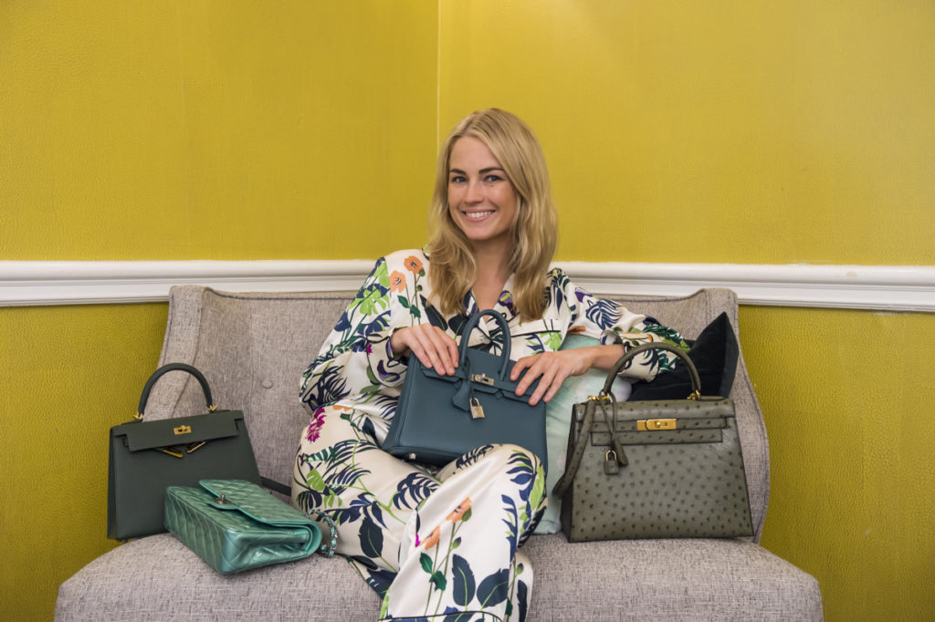 Amanda Hearst green fashion