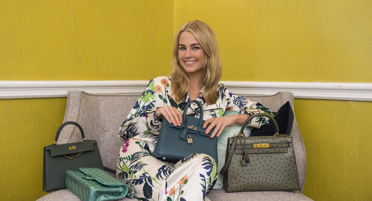 Amanda Hearst green fashion