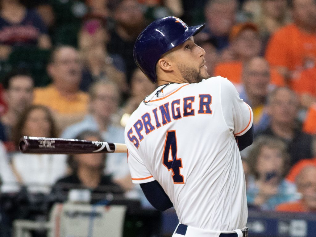 Houston Astro George Springer is more than a World Series MVP. (Photo by F. Carter Smith.)