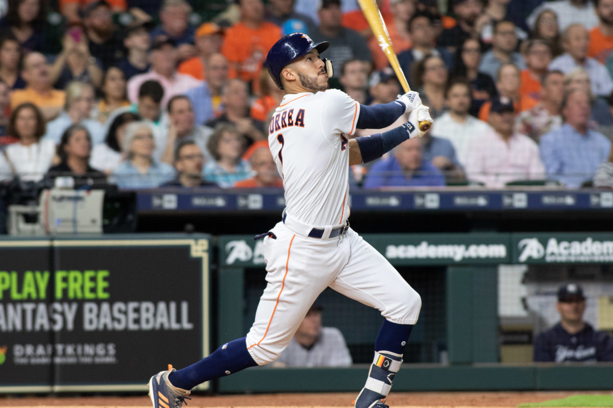 Hurt And Super Carlos Correa Hits A 100 Mph Pitch With A Bad Back Delights His Future Wife As Fenway Goes Funeral Red Sox Fans Leave Early As Dominant Astros Roll Hurt And Super Carlos Correa Hits A 100 Mph Pitch With A Bad Back Delights His Future Wife As Fenway Goes Funeral Red Sox Fans Leave Early As Dominant Astros Roll