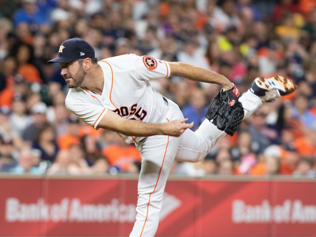 Justin Verlander has gotten decidedly better since he relocated from Detroit to Houston. (Photo by F. Carter Smith.)