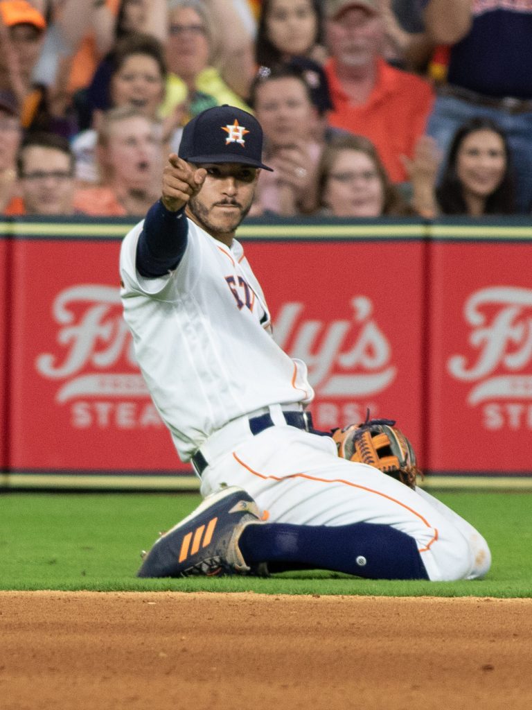 Astros shortstop Carlos Correa is one of the best defensive shortstops in all of baseball.(Photo by F. Carter Smith.)