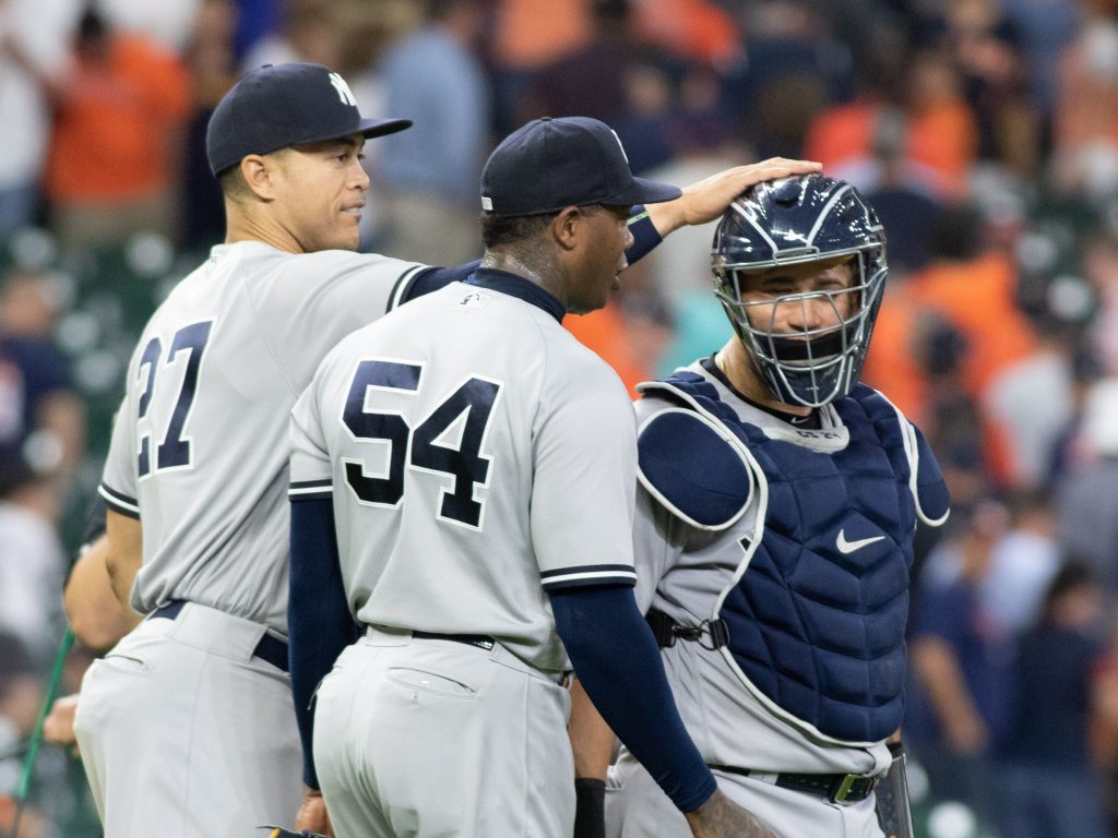 Aroldis Chapman and the Yankees had plenty of reasons to celebrate.