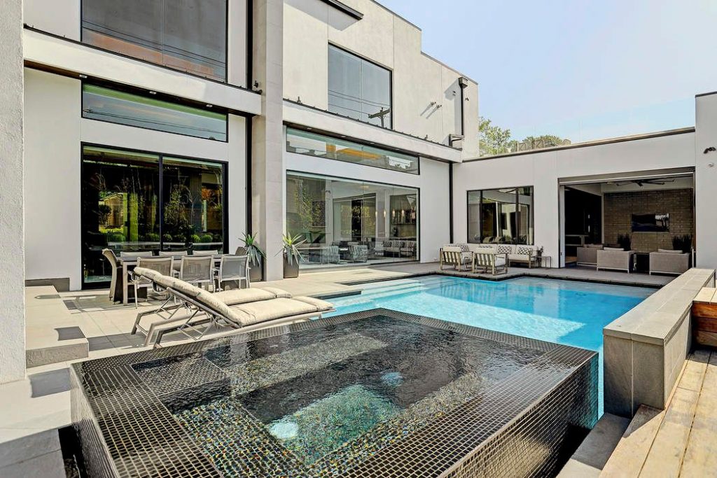 The Pentair heated pool is great for laps or a mellow swim. 