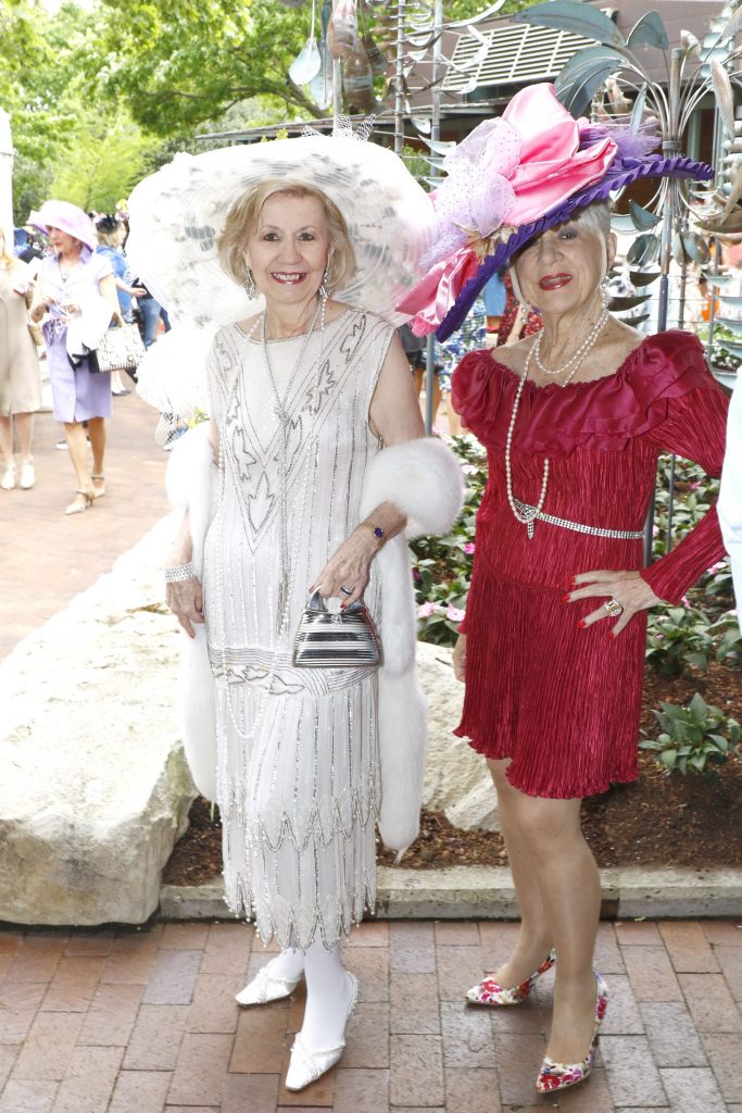  Yvonne  Crum,  2002  Mad  Hatter’s  Tea  co-chair;  Barbara  Bigham,  1995  Mad  Hatter’s  Tea  chair. 