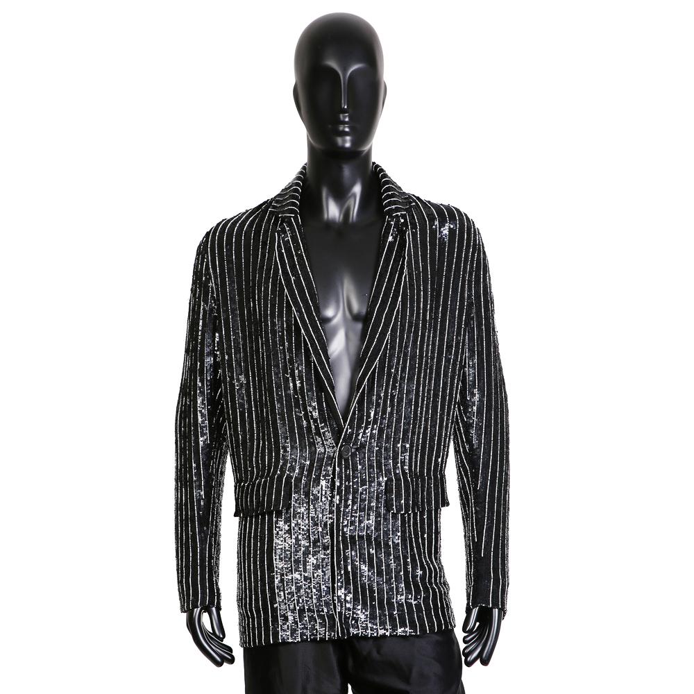 Fantastic striped sequin blazer