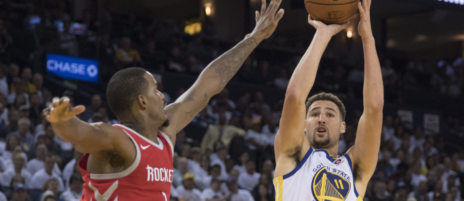 Klay Thompson Warriors Rockets