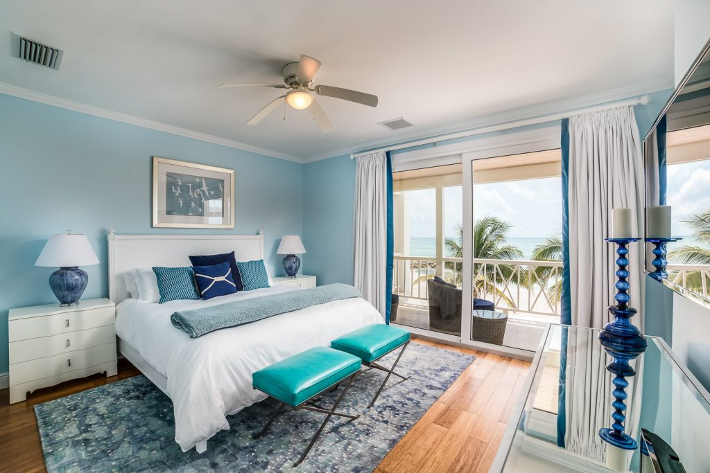 You'll never want to leave the Turtle Reef Villa master suite with the Bahamian sunlight pouring in. 