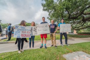 Rice Bicycle protest 4