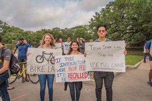 Rice bicycle protest