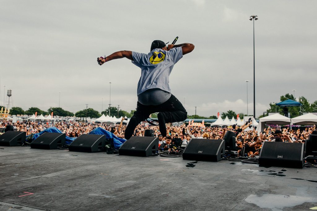 Ski Mask on stage at JMBLYA