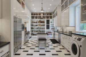 Three story closet catering kitchen