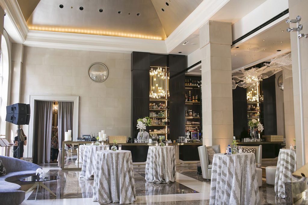 Beau Nash, a swanky champagne bar, is now the centerpiece of the lobby.
