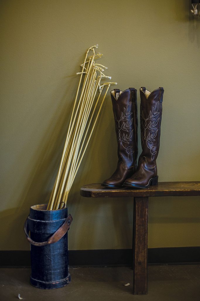 Boots handmade by Lucchese Bootmaker. Texas Polo whips made in England. Photo by Lauren Withrow