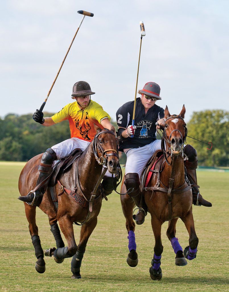 Left, Rob Payne and Wyatt Myr during a match at Willow Bend. Photo by Walter Workman