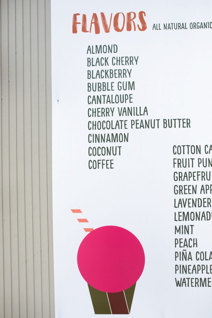 The ingredients of the new snowballs are all natural and organic