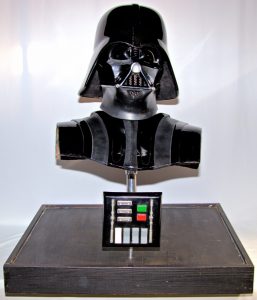 Darth Vader mask at the Mercury One Pop-Up Museum; photo courtesy of Amber Fisher
