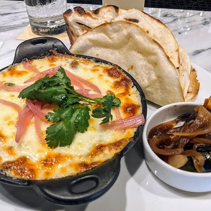 UB Preserv is all about surprises, like blood sausage in their quest fundido. 