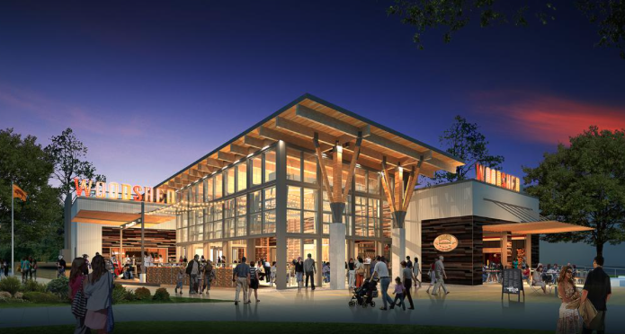 The smokehouse is crazy about wood. 