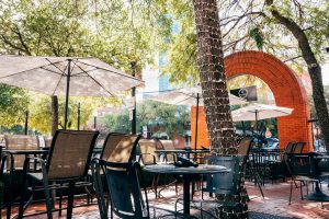 The beautiful outdoor seating at RJ Mexican Cuisine