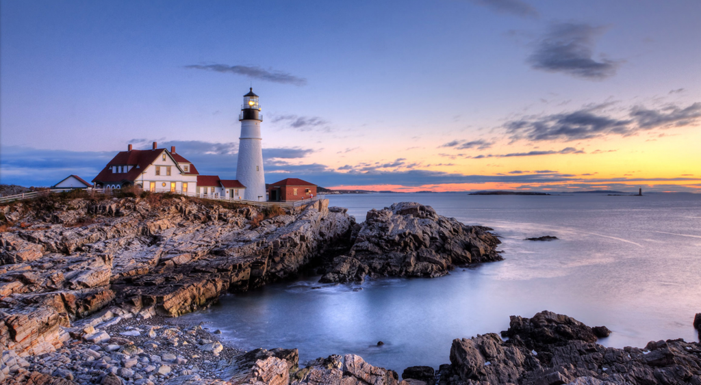 Portland, Maine puts you right on the water.
