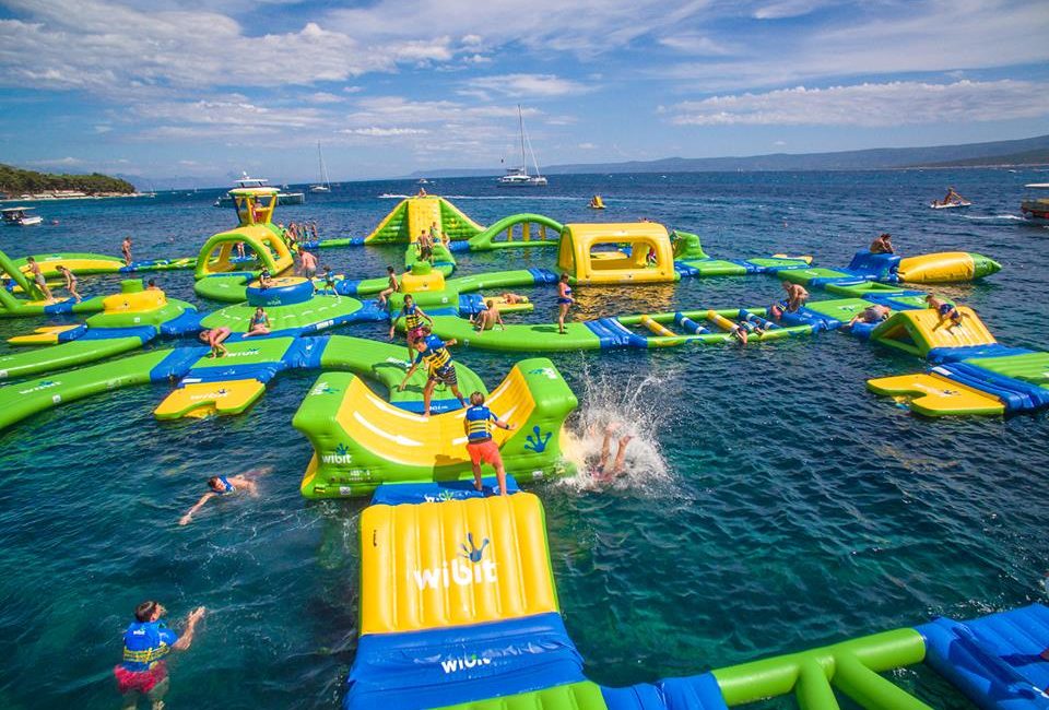 trampoline water park