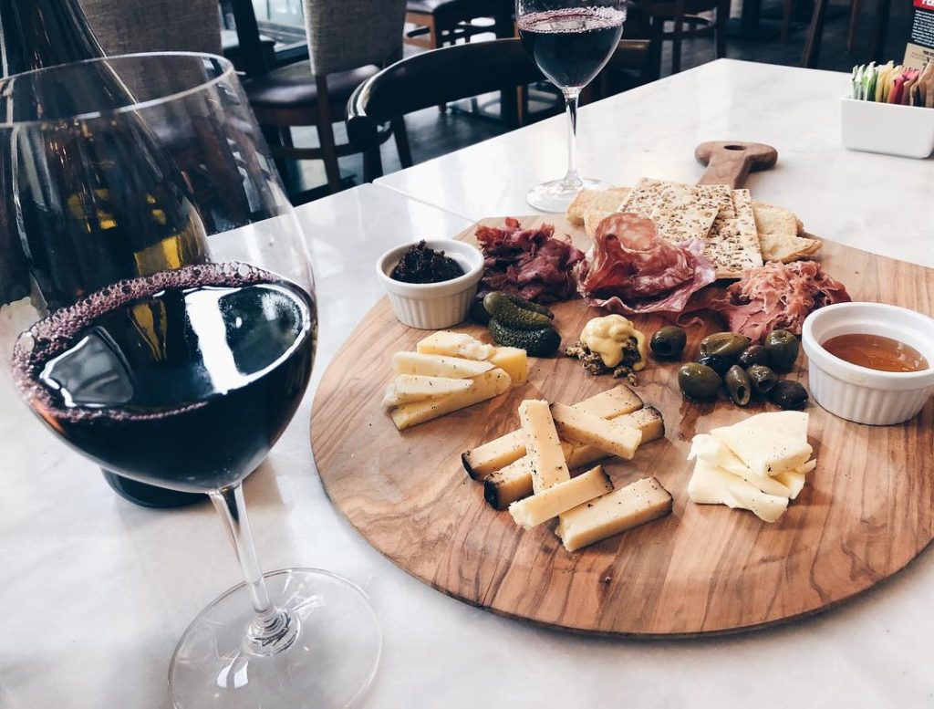 Wine and charcuterie at Ascension