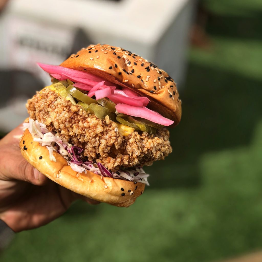 Beaver's fried chicken sandwich is a worthy Houston brunch splurge.