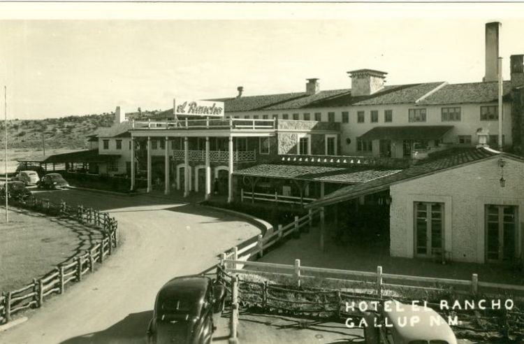 Dilbeck-designed Hotel El Rancho,  circa 1937, Gallup, NM. Photo courtesy Willis Winters