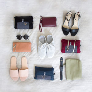 The clutch can fit into any bag, suitcase, or car glove compartment