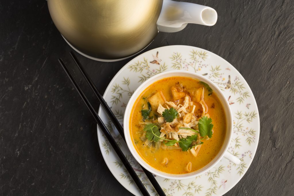 High tea brings another dimension to the Peninsula Chicago's rooftop patio.