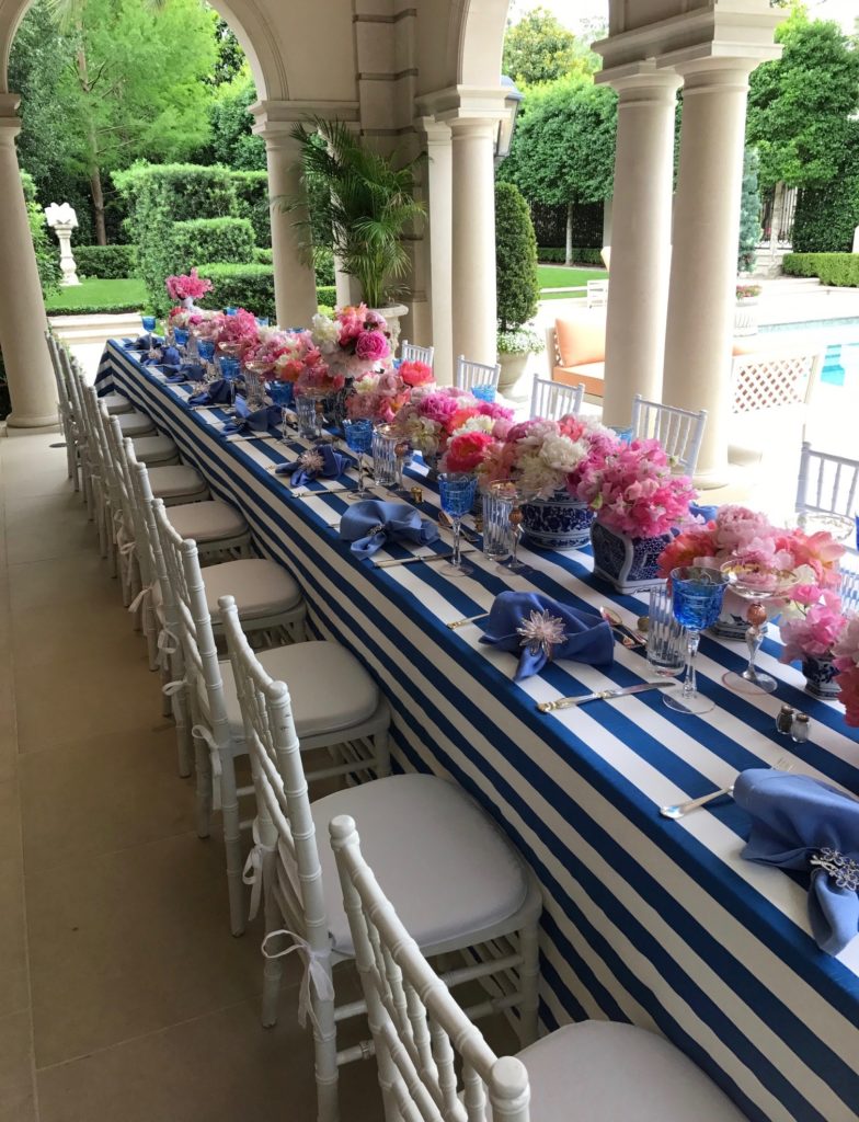 Sheridan and John Eddie Williams River Oaks dinner party