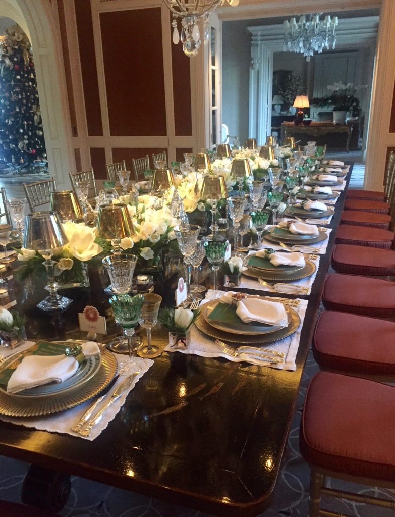 Sheridan and John Eddie Williams River Oaks dinner party